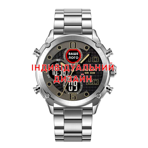 Awarder 017 Silver-Black Steel Индивидуальный дизайн