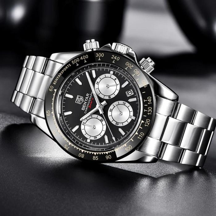 Benyar BY-5169 Silver-Black-White