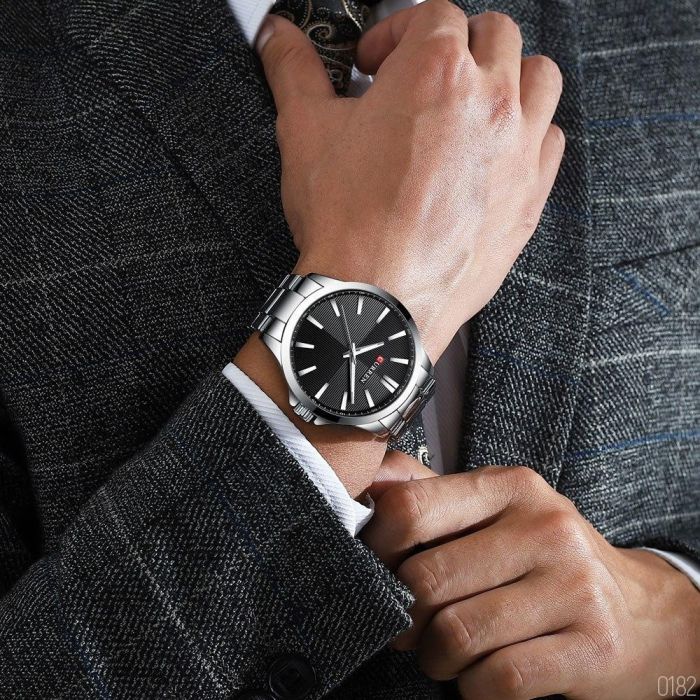 Curren 8322 Silver-Black