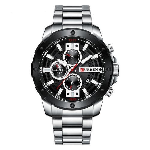 Curren 8336 Silver-Black