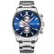 Curren 8368 Silver-Blue-Silver