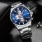 Curren 8368 Silver-Blue-Silver