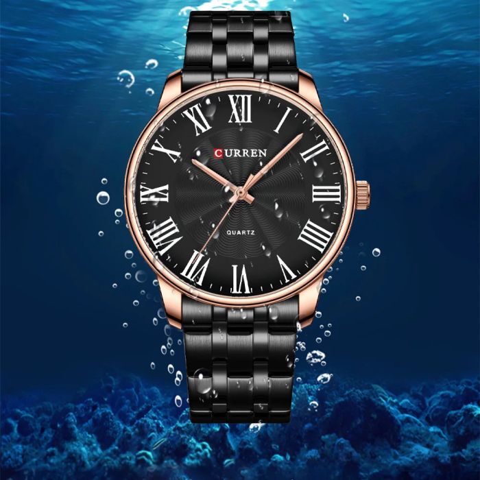 Curren 8422 Black-Gold