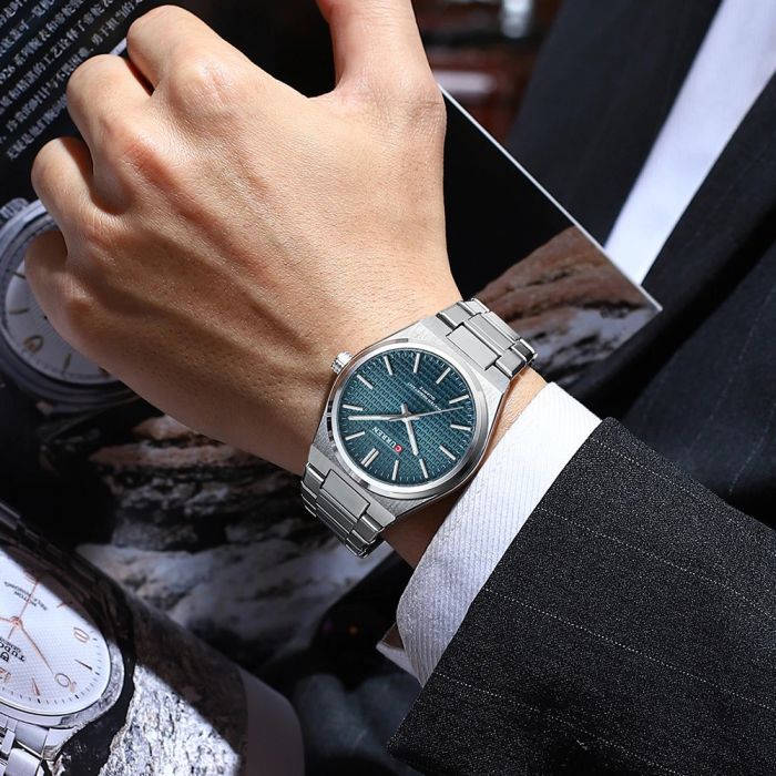 Curren 8439 Silver-Blue