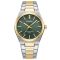 Curren 8439 Silver-Gold-Green