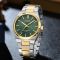 Curren 8439 Silver-Gold-Green