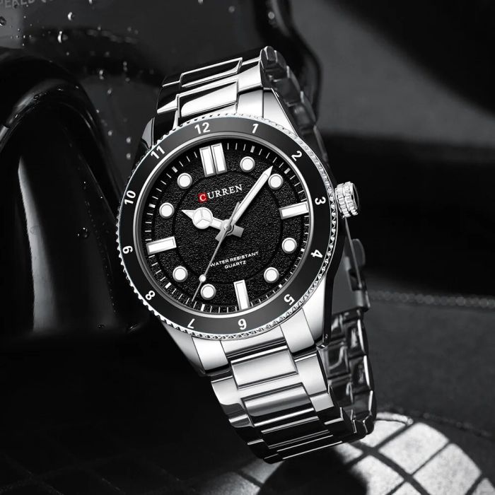 Curren 8450 Silver-Black