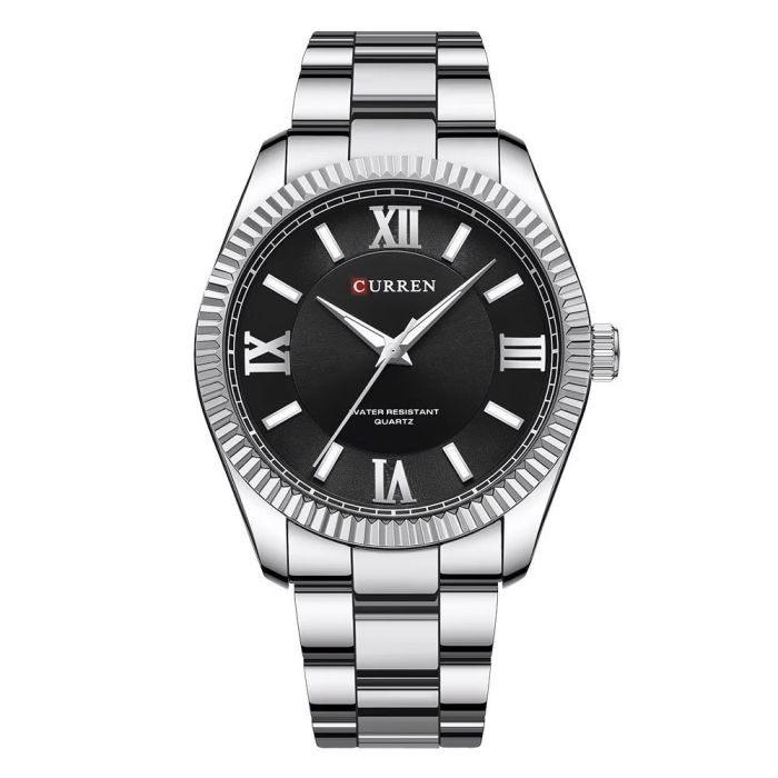 Curren 8453 Silver-Black