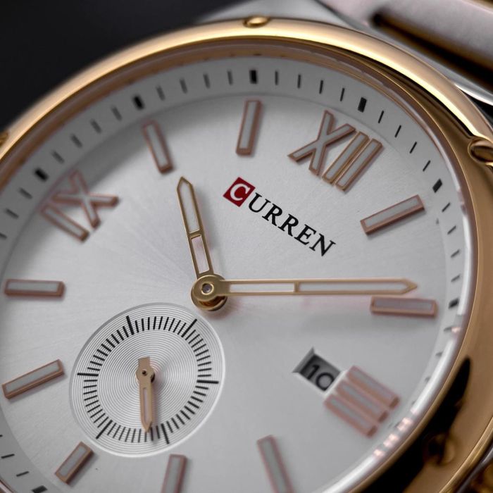 Curren 8471 Silver-Gold-White