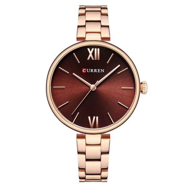 Curren 9017 Rose Gold-Red