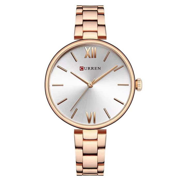 Curren 9017 Rose Gold-White