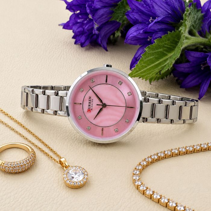 Curren 9051 Silver-Pink