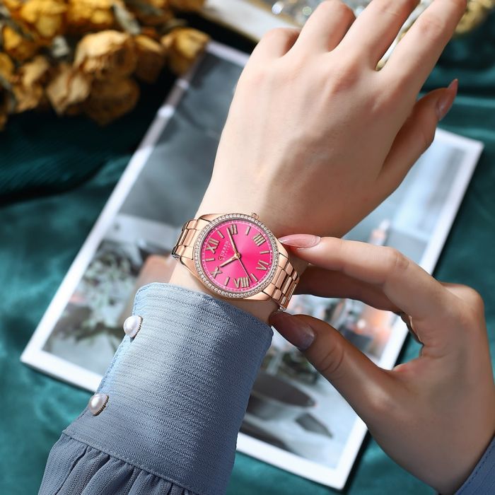 Curren 9088 Rose Gold-Pink