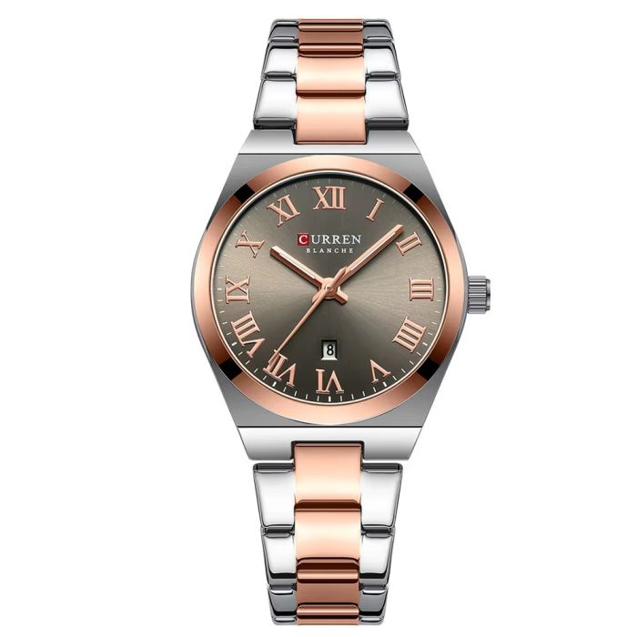 Curren 9095 Gold-Silver-Brown