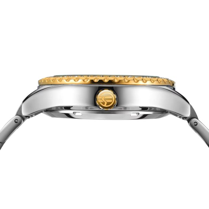 Forsining 6919 Silver-Gold-Blue Steel