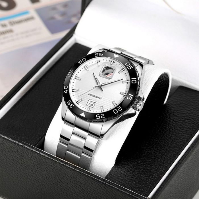 Forsining 8200 Silver-Black-White