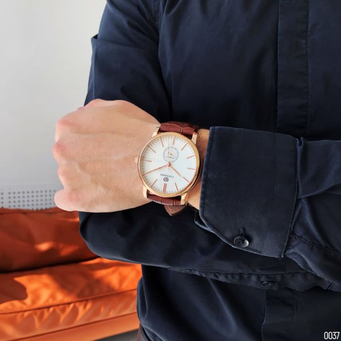 Forsining 8214 Gold-White-Brown
