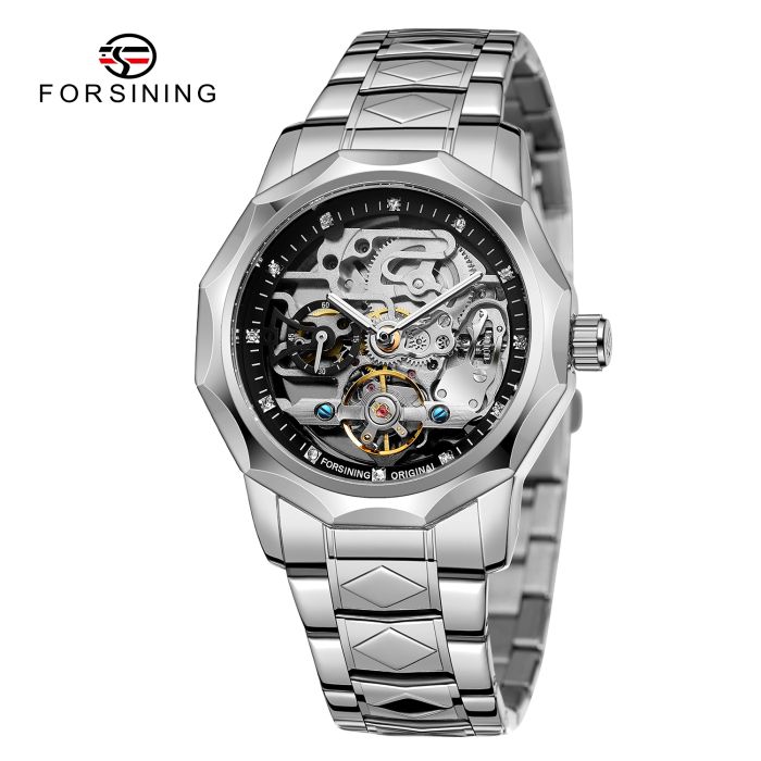 Forsining 8240 Silver Black