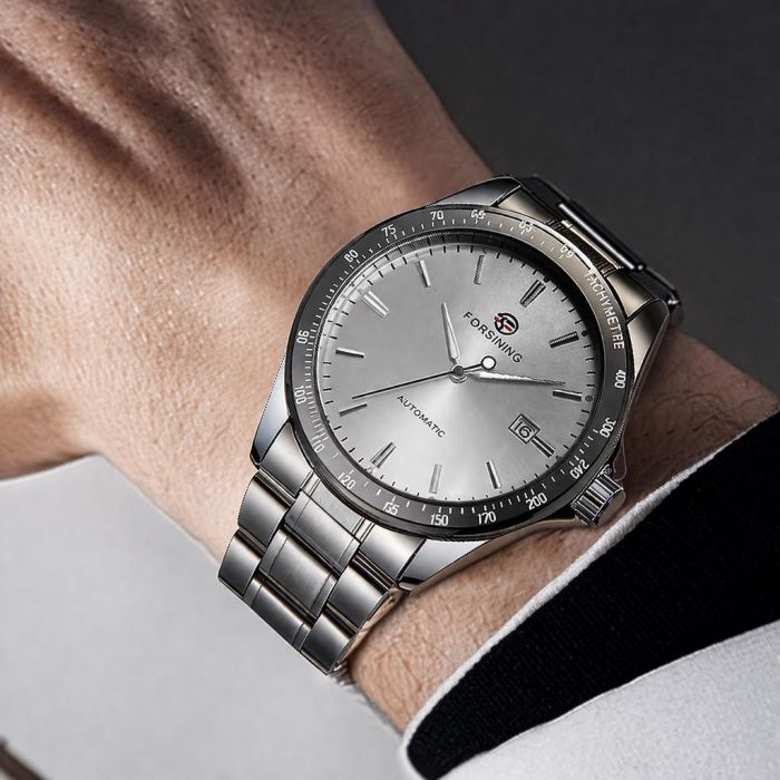 Forsining 8294 Silver-White Steel