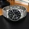 Forsining 8304 Silver-Black Steel