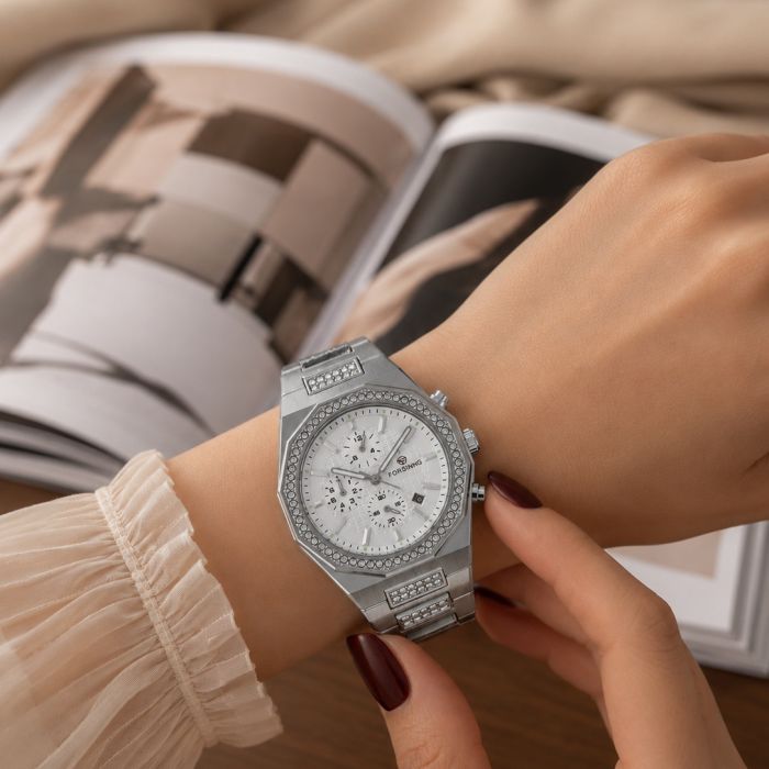 Forsining 8314 Silver-White Steel