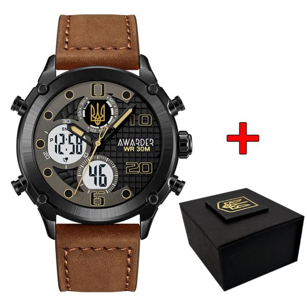 Awarder 017BKBR Тризуб золото Black-Brown