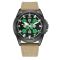 Awarder Embroidery Black-Green Khaki Battery 10ATM