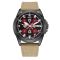 Awarder Embroidery Black-Red Khaki Automatic 10ATM