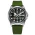 Awarder Embroidery Silver-Army Green Green  Automatic 10ATM