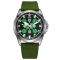 Awarder Embroidery Silver-Green Green  Battery 10ATM