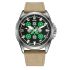 Awarder Embroidery Silver-Green Khaki Battery 10ATM