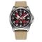 Awarder Embroidery Silver-Red Khaki Battery 10ATM