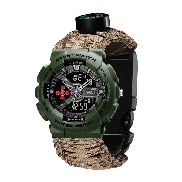 Patriot 005AGSU ЗСУ Паракордовий ремінець Desert Camo + Коробка