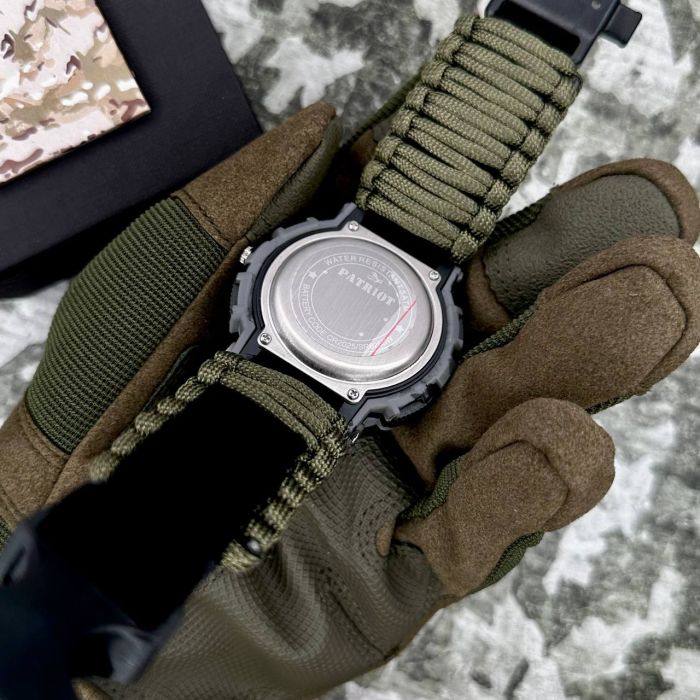 Patriot 005CMGYSU ЗСУ Сірий камуфляж Паракордовий ремінець Army Green + Коробка