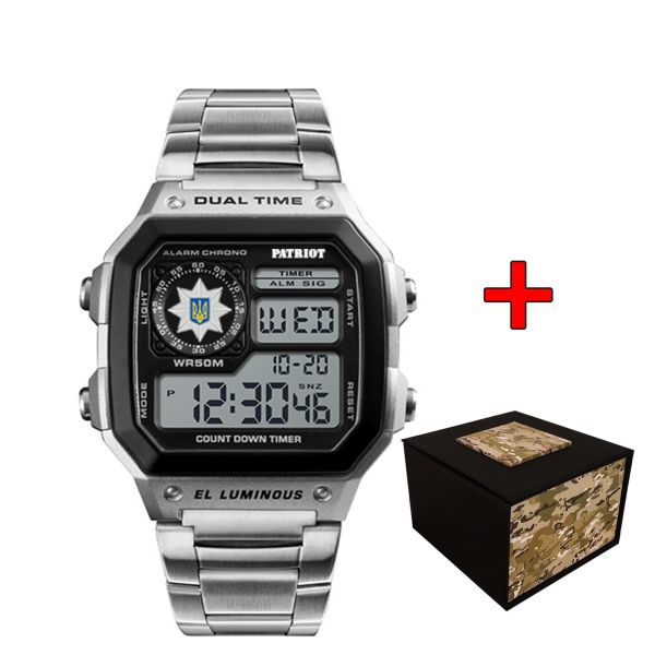 Patriot 011BKPO Поліція Срібло + Коробка