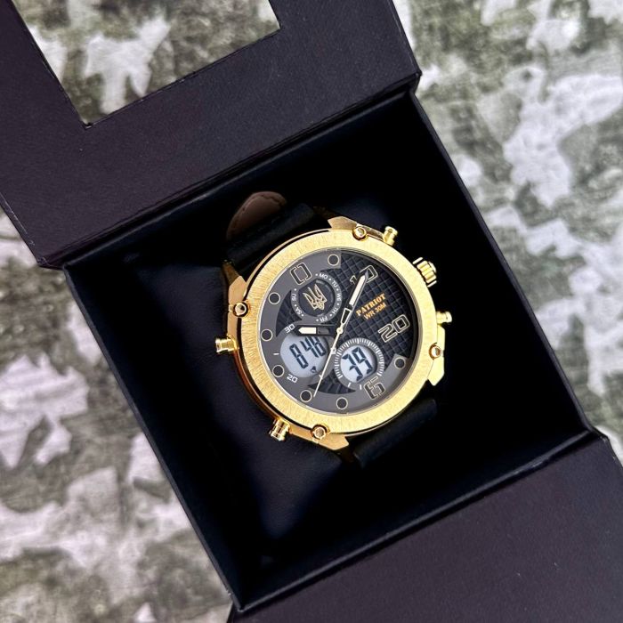 Patriot 017GDBK Тризуб золото Gold-Black.