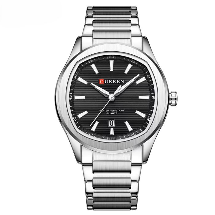 Curren 8474 Silver-Black