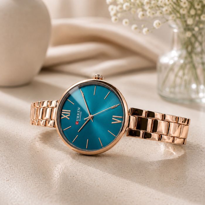 Curren 9017 Rose Gold-Blue