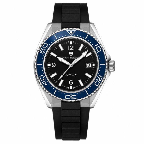 Pagani Design PD-YS034 Silver-Blue-Black Rubber