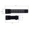 Ремешок для Skmei 1356/1358/1680BK Black