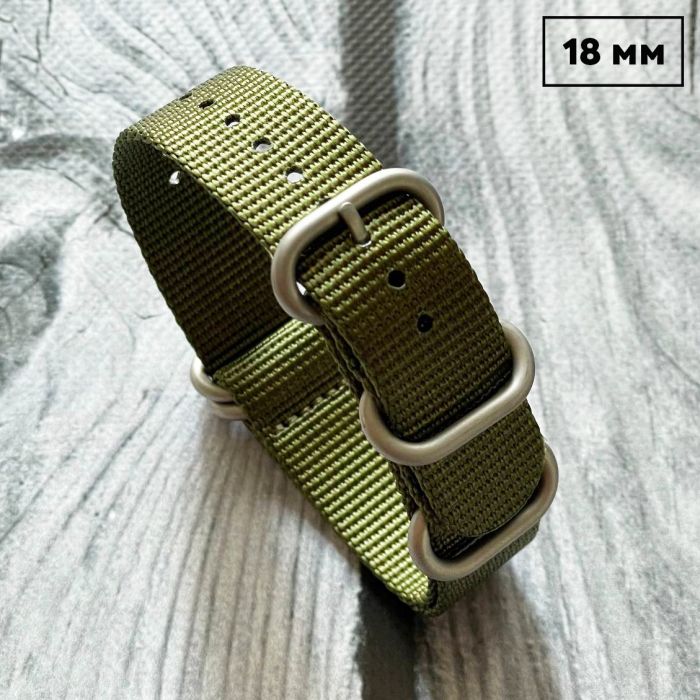 Ремешок Nato Green 18 мм