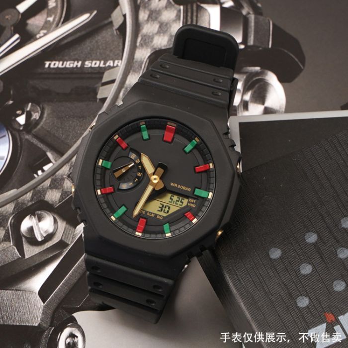 Ремешок + безель (рант) для Casio G-Shock GA-2100 Black BK