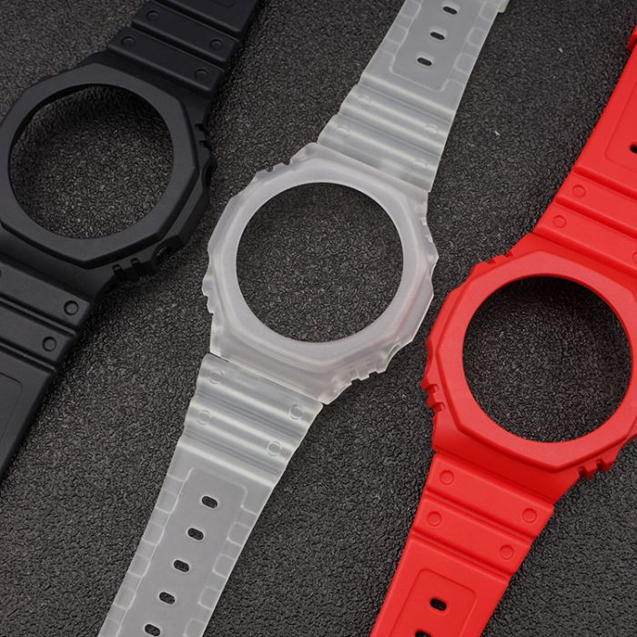 Ремешок + безель (рант) для Casio G-Shock GA-2100 Transl GD