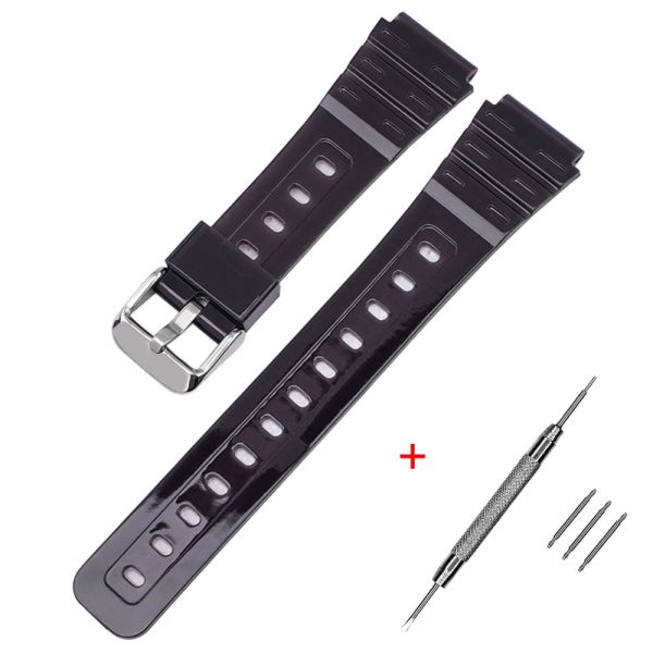 Ремешок для Casio F-91W Jelly Black SI