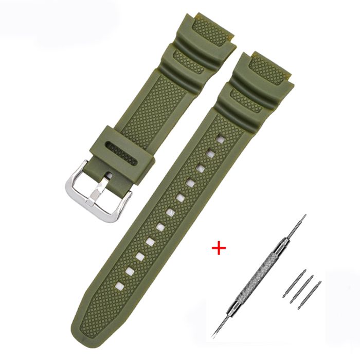 Ремешок для Casio G-Shock AE-1000/1200 Army Green SI