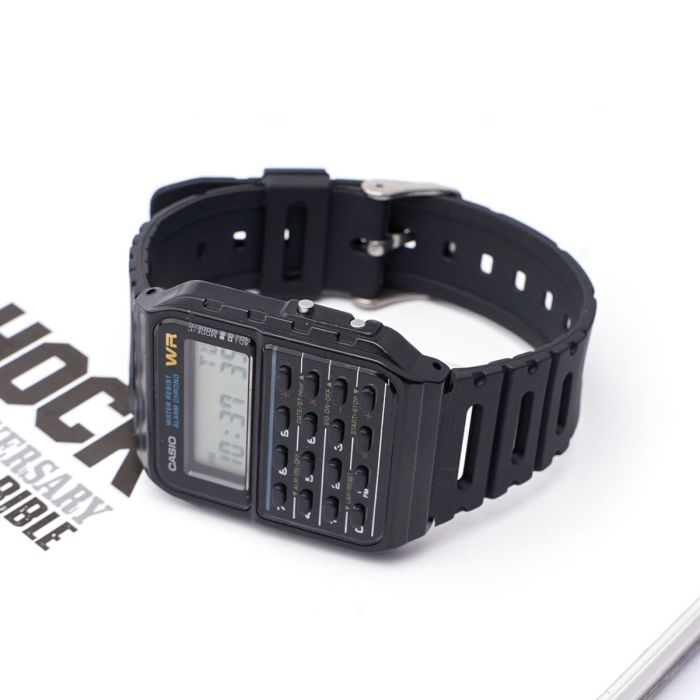 Ремешок для Casio G-Shock 20mm:CA-53W CA-61W FT-100W W-520U W-720G Black Gold