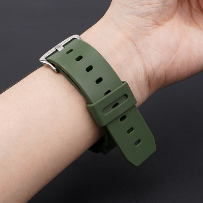 Ремешок для Casio G-Shock DW-6900 Army Green BK