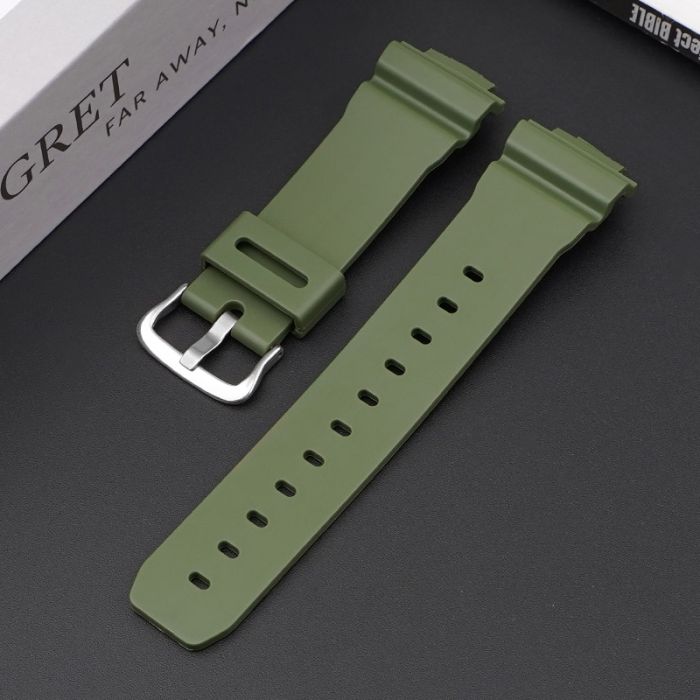 Ремешок для Casio G-Shock DW-6900 Army Green SI