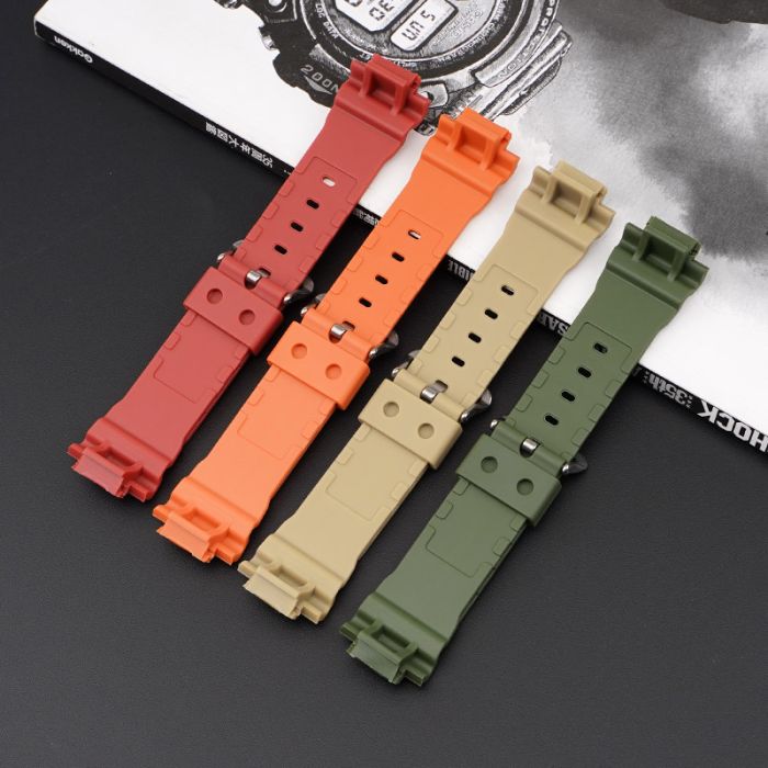 Ремешок для Casio G-Shock DW-5600/6900/G-5600/GW-M5610 Red Black