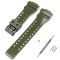 Ремешок для Casio G-Shock GA-100/110/120 Army Green-Glossy BK